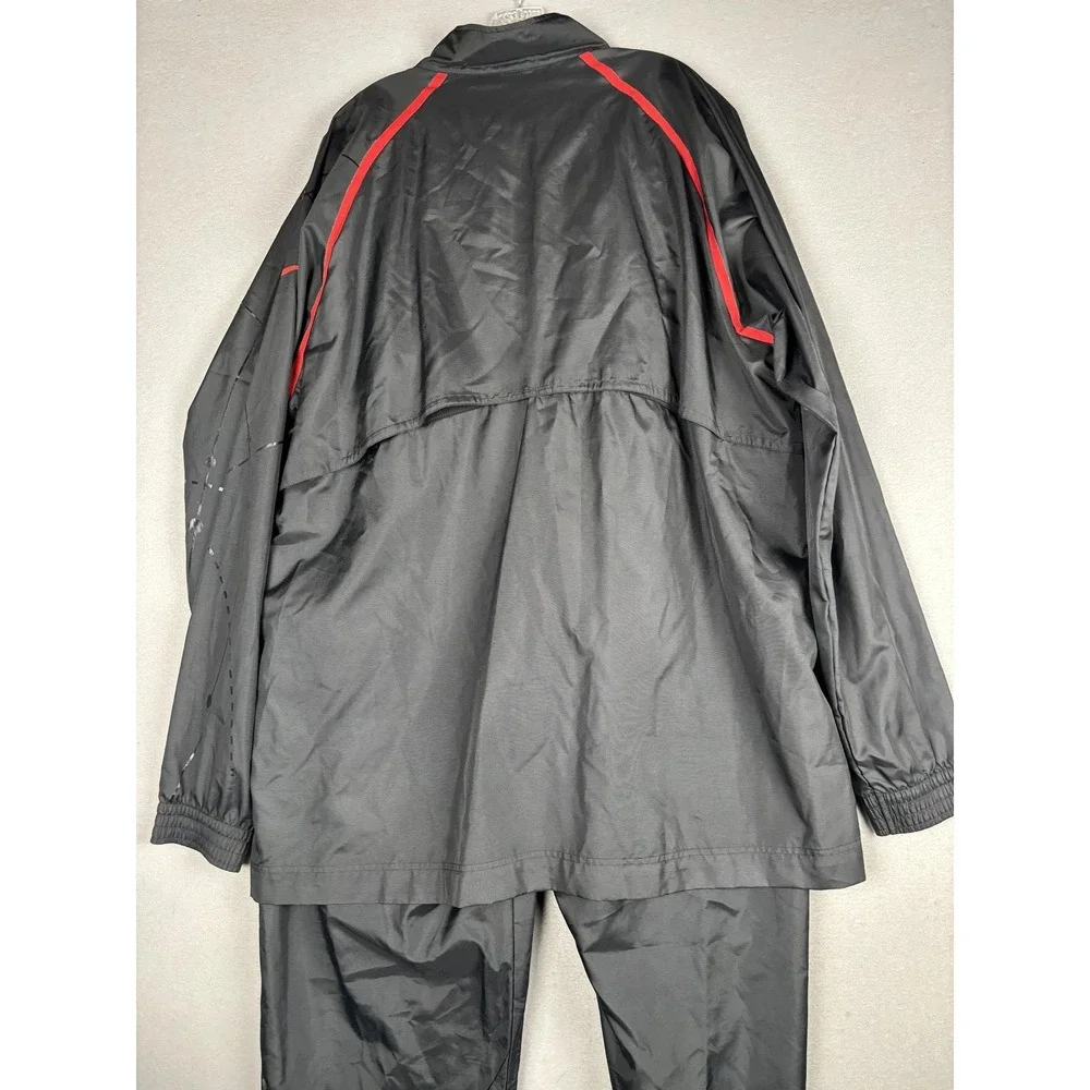 Nike Basketball Flight Tracksuit Mens 3XLT Black Red Jacket Pants Sweatsuit